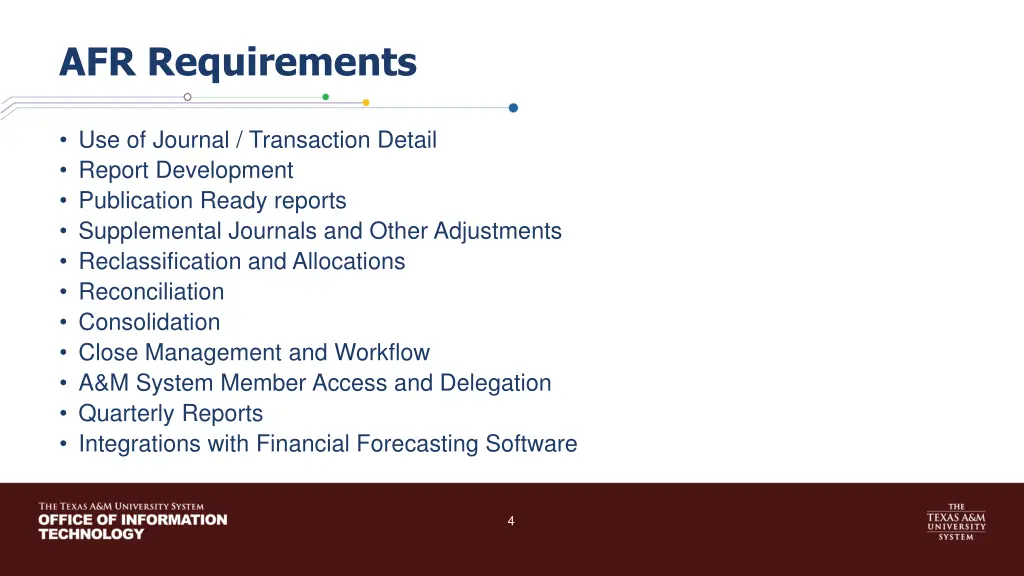 afr requirements