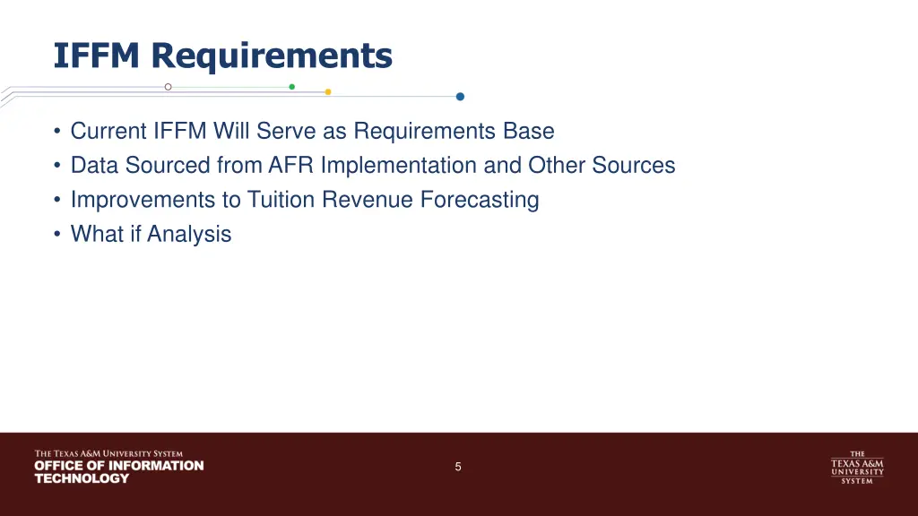 iffm requirements