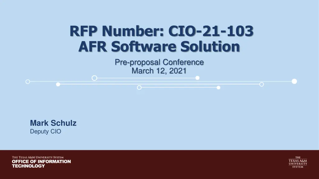 rfp number cio 21 103 afr software solution
