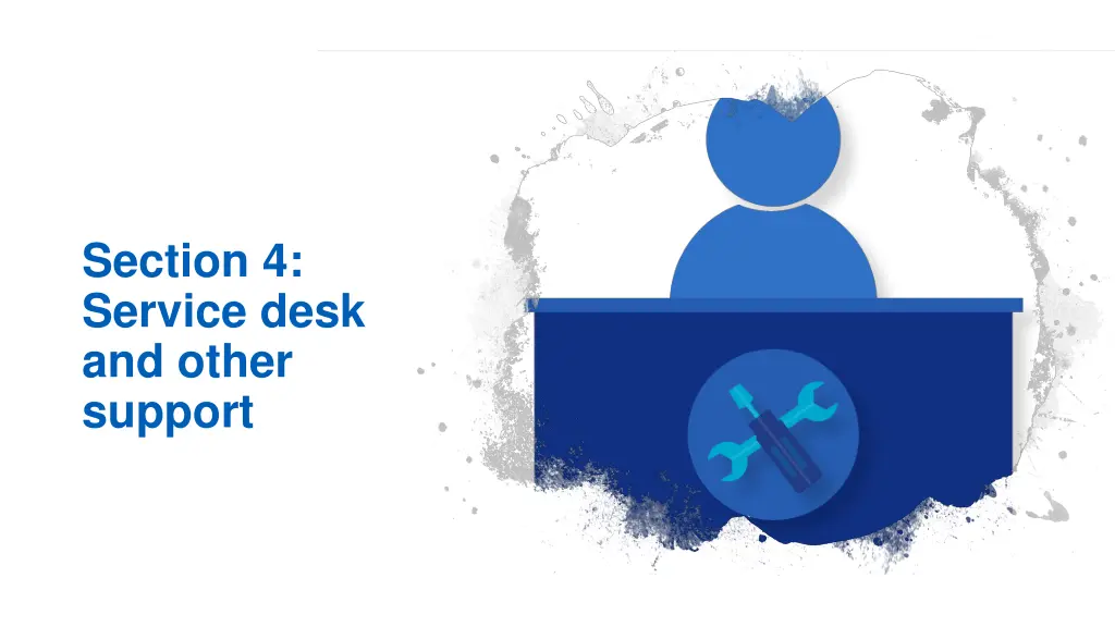 section 4 service desk and other support