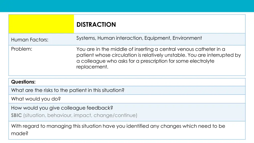 distraction