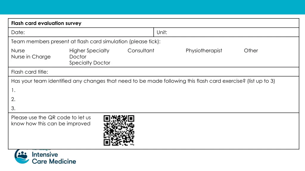 flash card evaluation survey