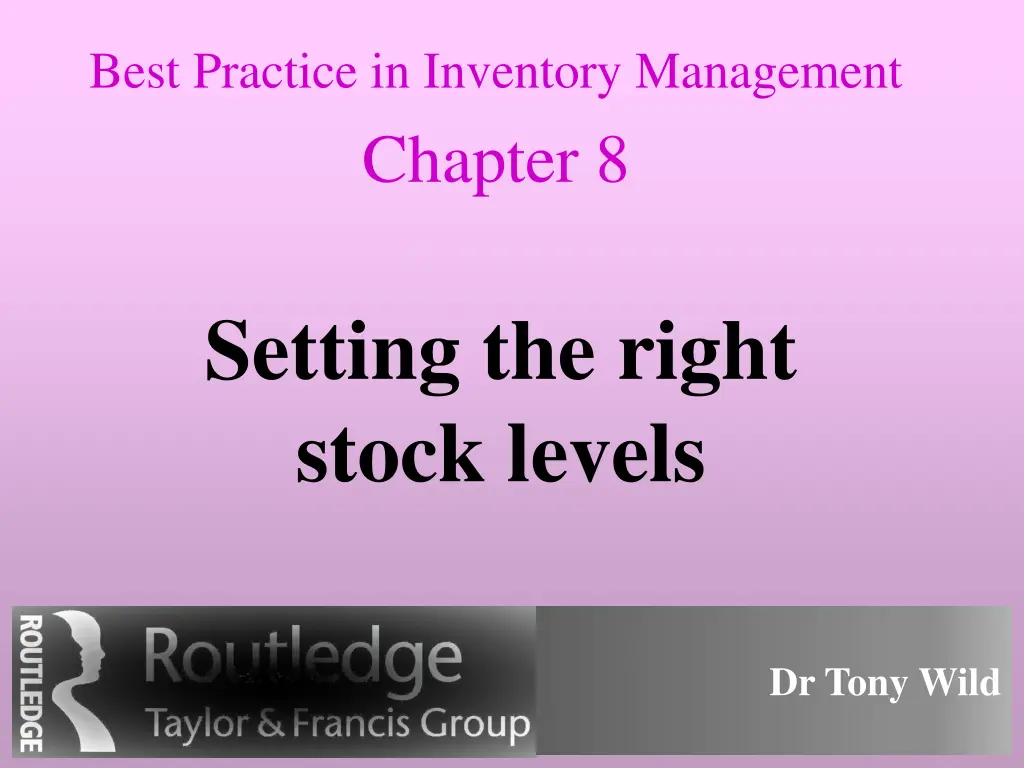 best practice in inventory management chapter 8
