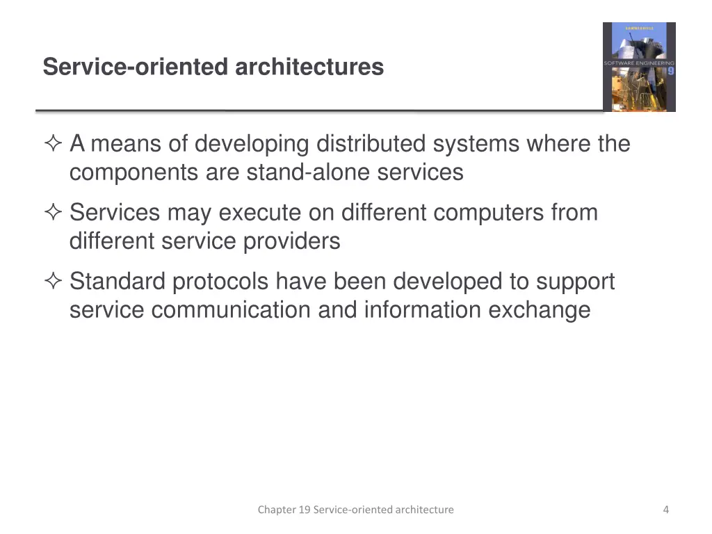 service oriented architectures