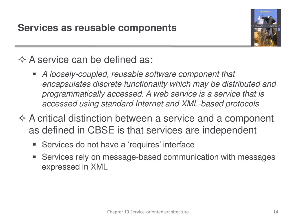 services as reusable components