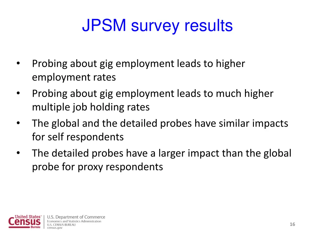 jpsm survey results