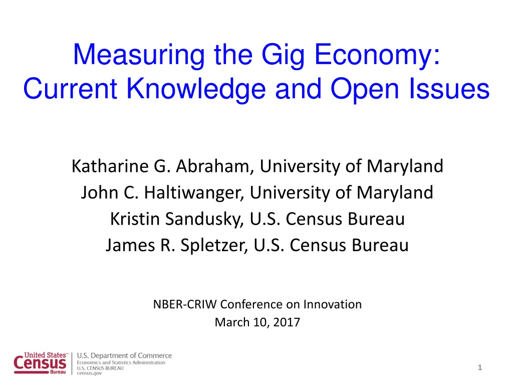 measuring the gig economy current knowledge