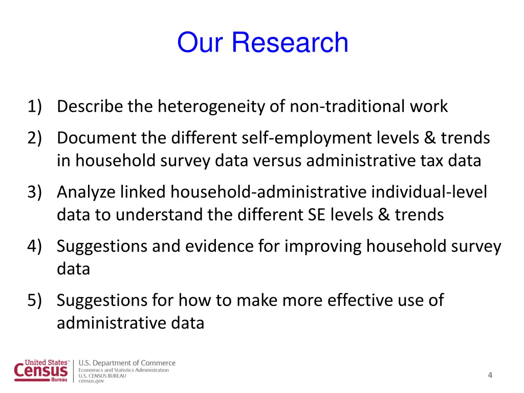 our research