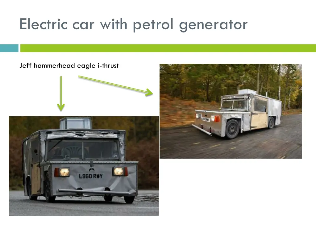 electric car with petrol generator