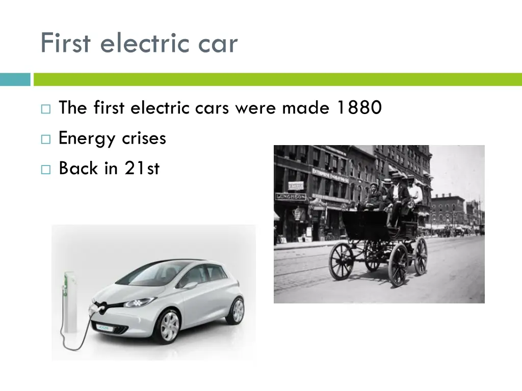 first electric car