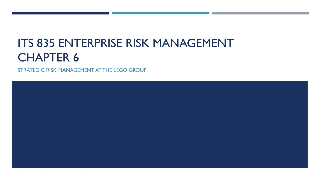 its 835 enterprise risk management chapter 6