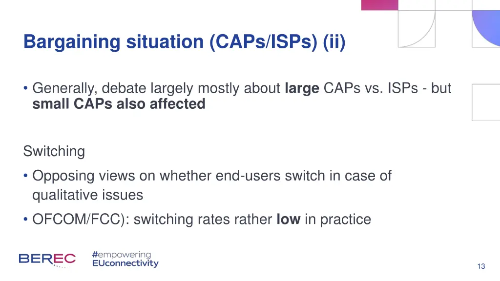bargaining situation caps isps ii