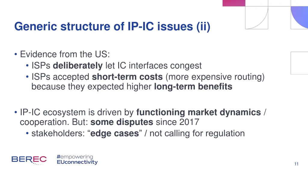 generic structure of ip ic issues ii