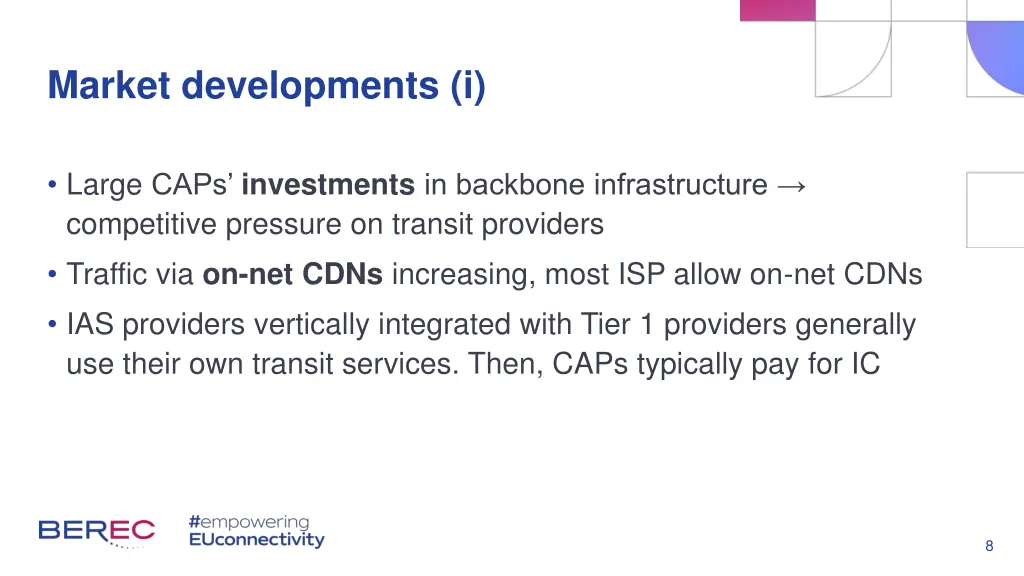 market developments i