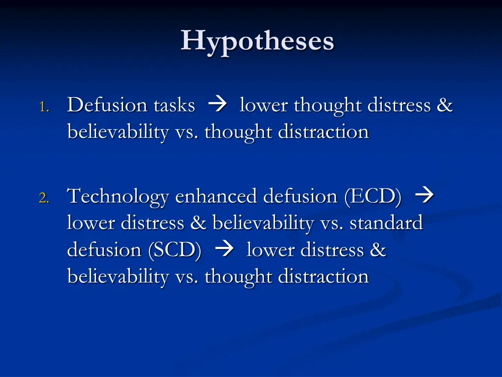 hypotheses
