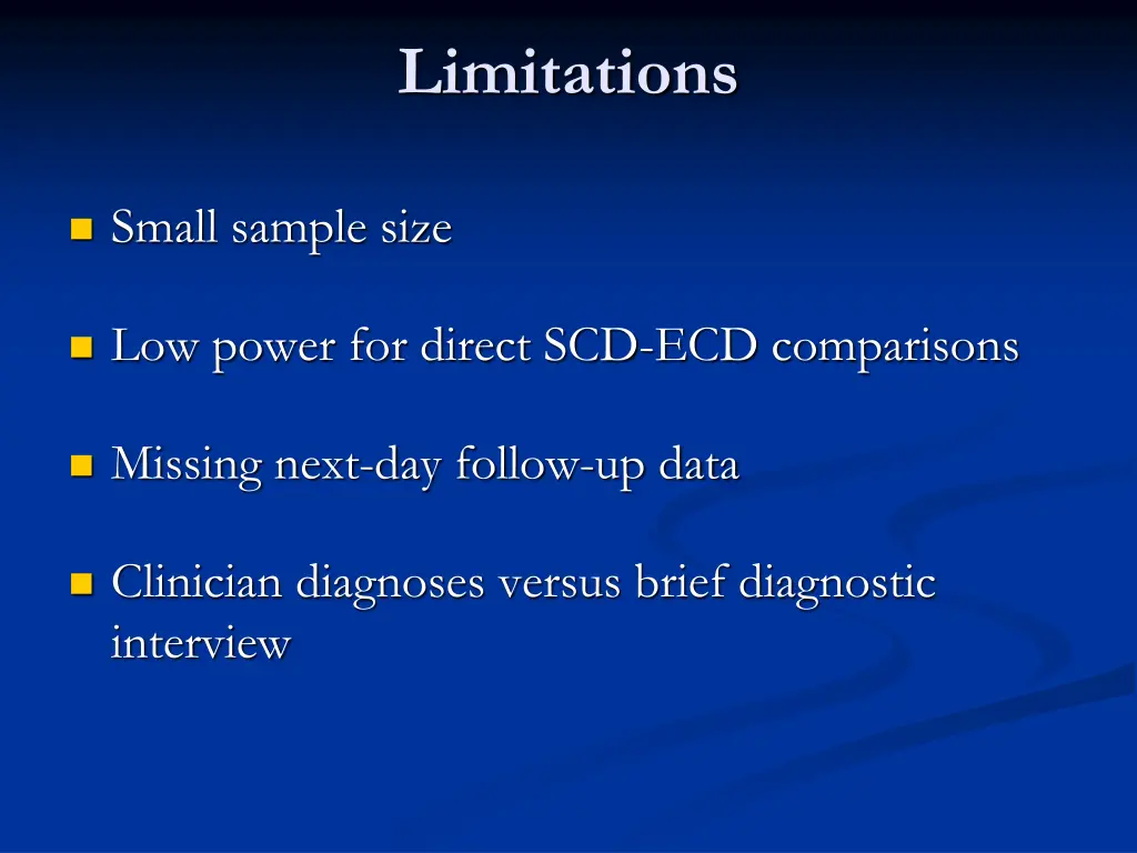 limitations