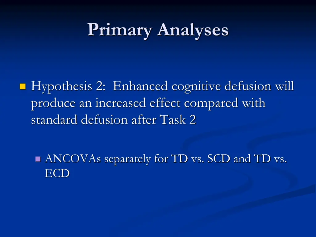 primary analyses 1