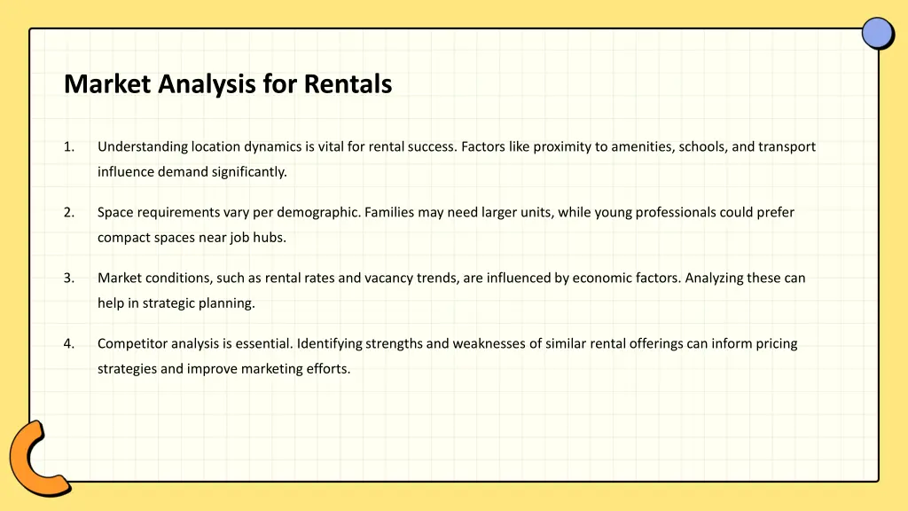 market analysis for rentals