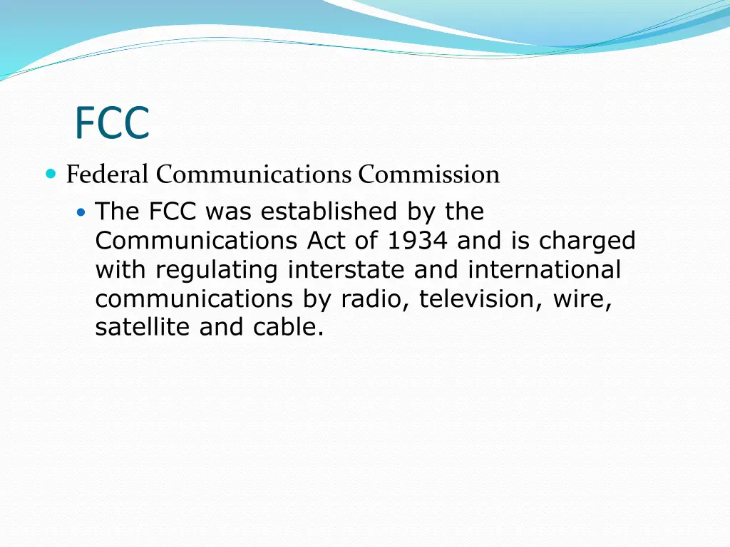 fcc federal communications commission