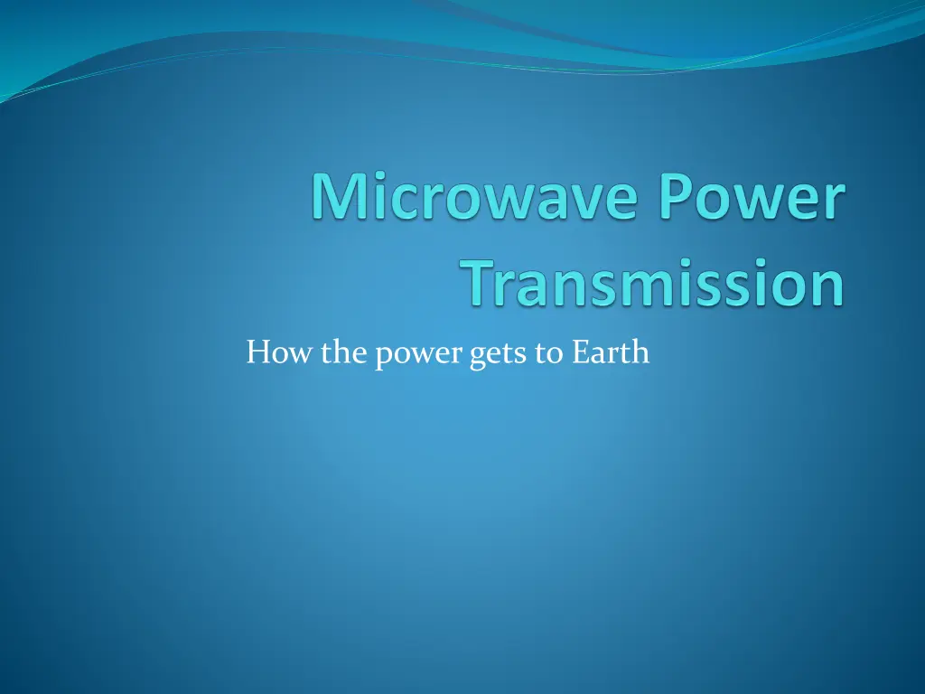 how the power gets to earth