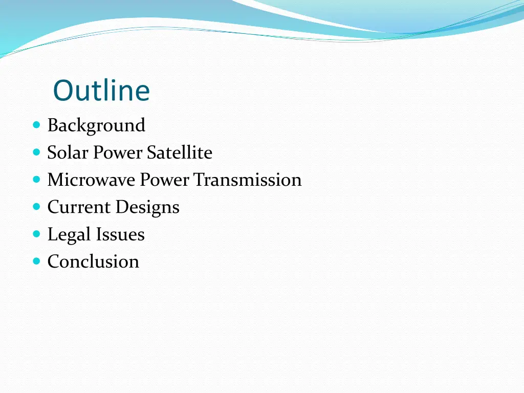 outline background solar power satellite