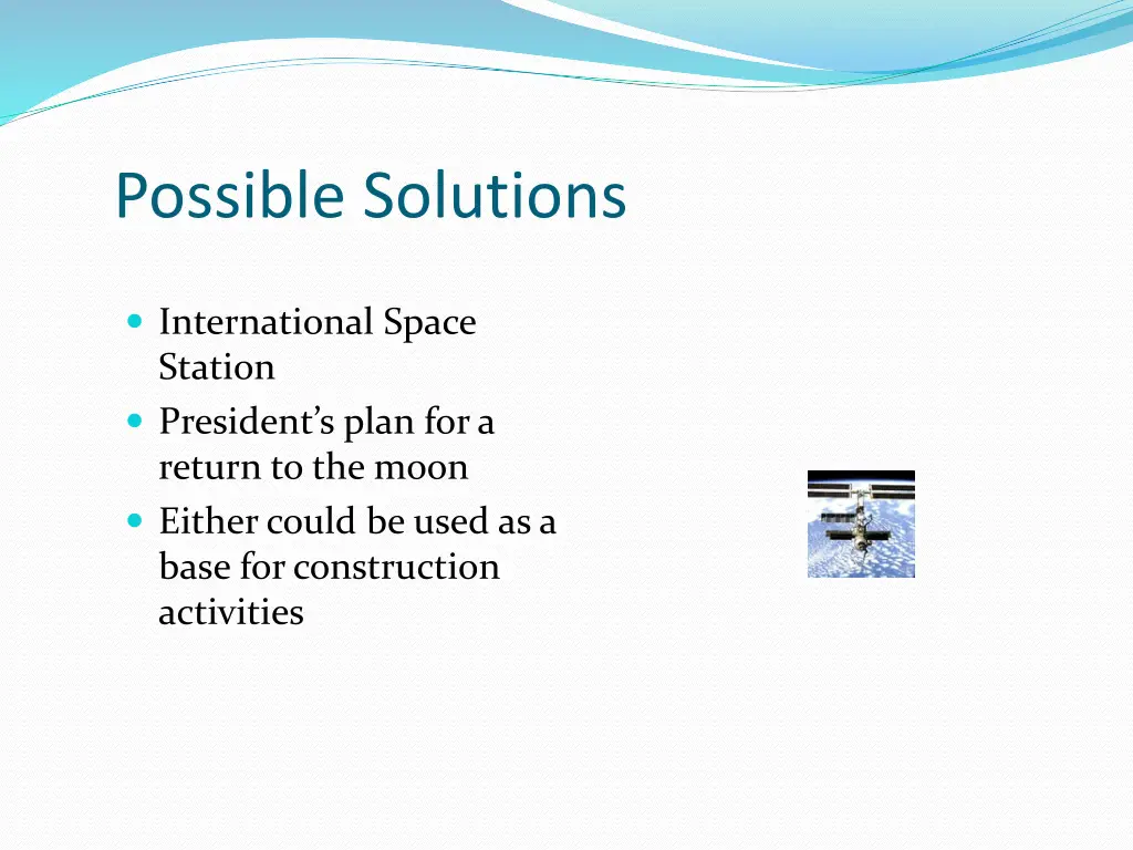 possible solutions