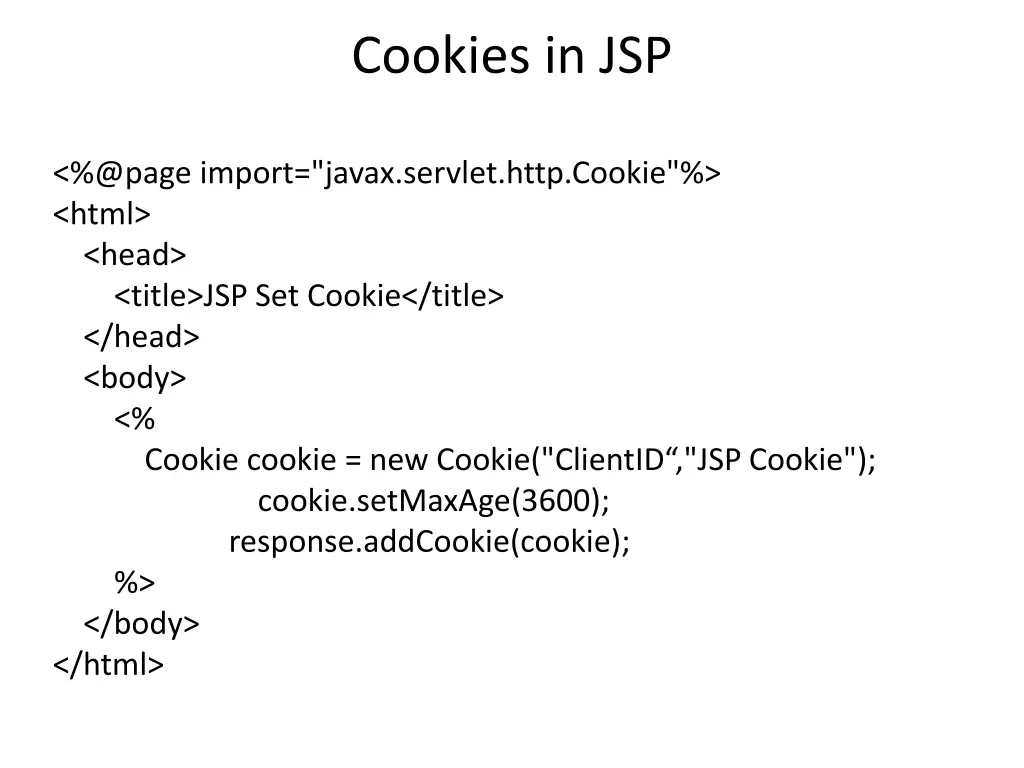 cookies in jsp
