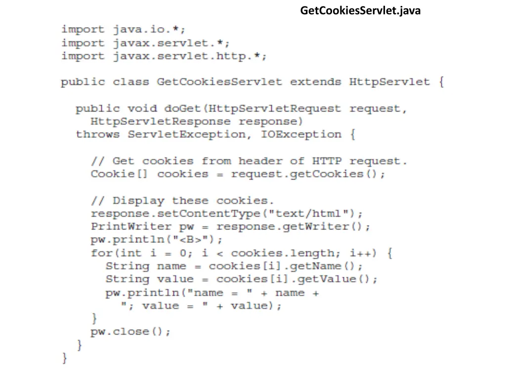 getcookiesservlet java