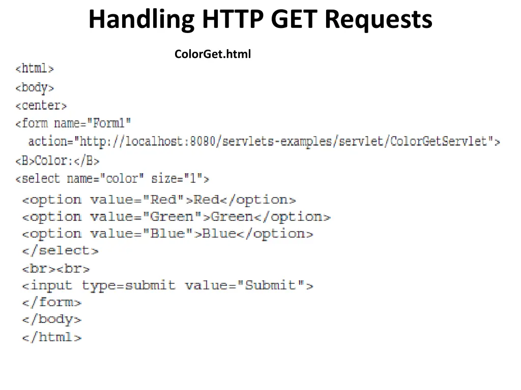 handling http get requests