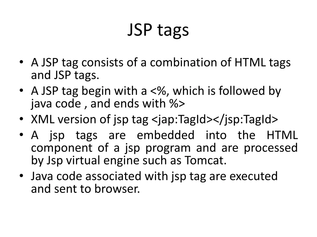 jsp tags