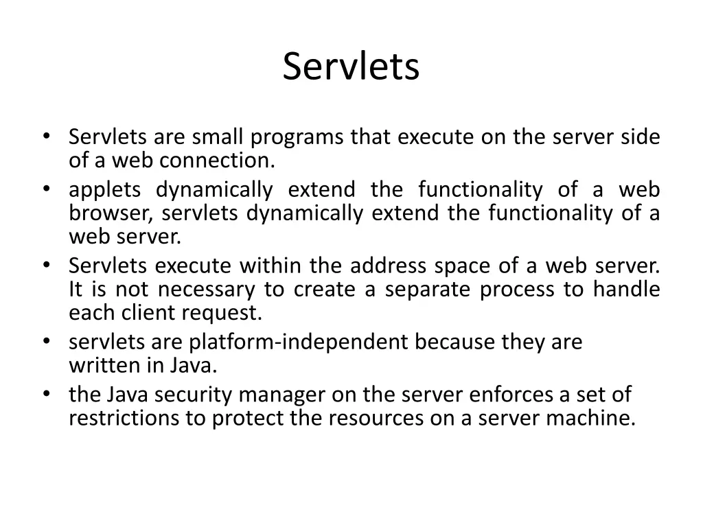 servlets