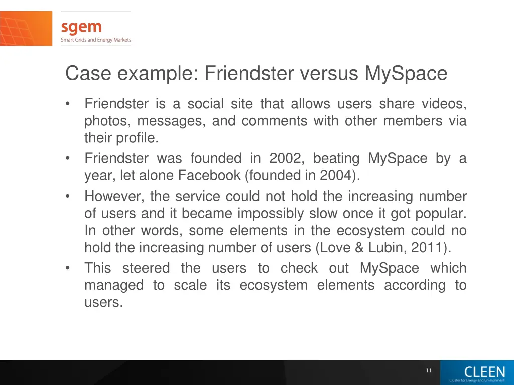 case example friendster versus myspace