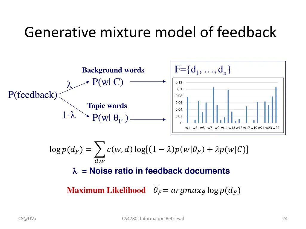 generative mixture model of feedback