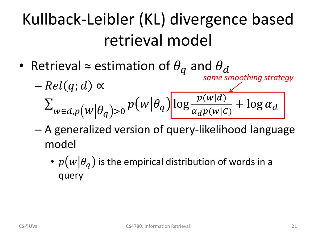 kullback leibler kl divergence based retrieval 1