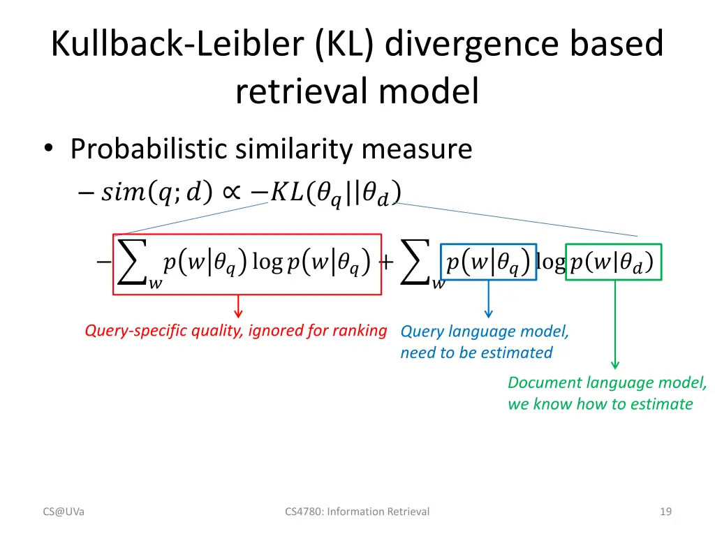 kullback leibler kl divergence based retrieval