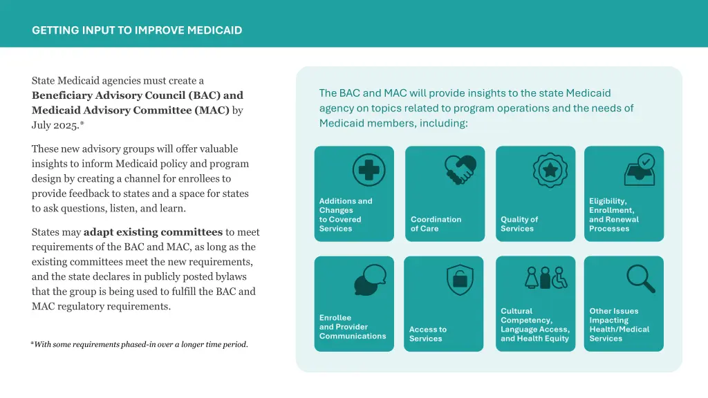getting input to improve medicaid