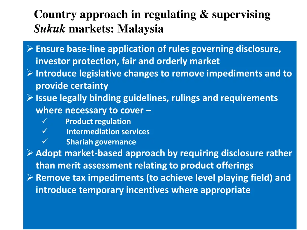 country approach in regulating supervising sukuk 1