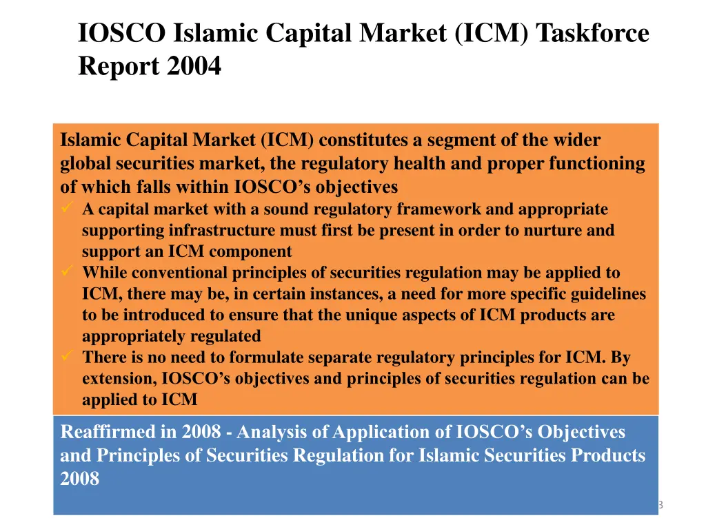 iosco islamic capital market icm taskforce report