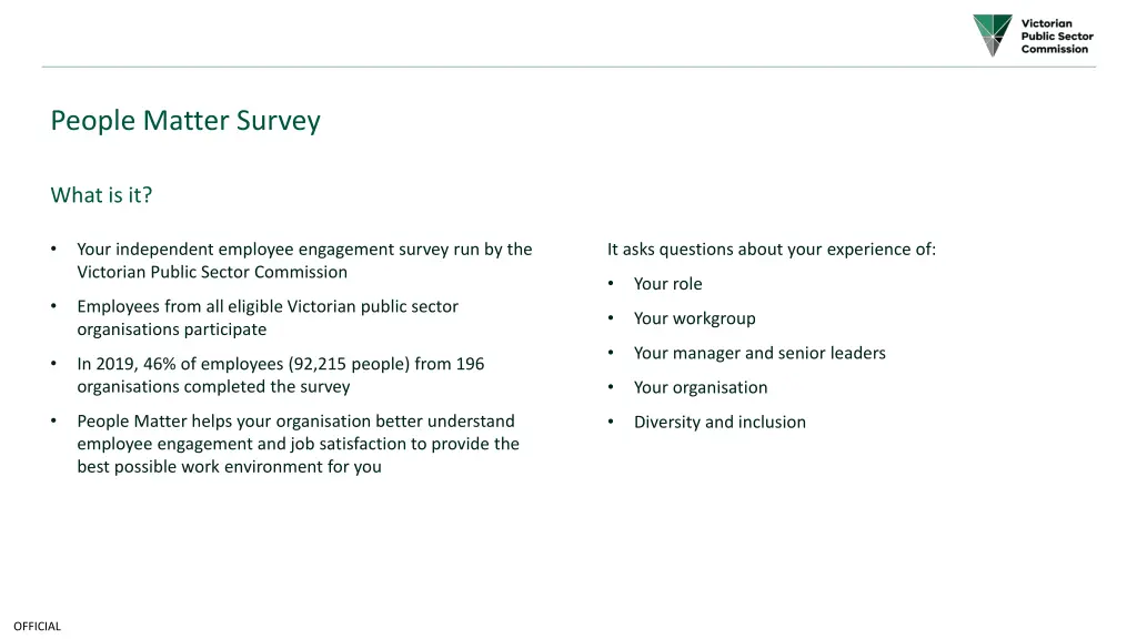 people matter survey