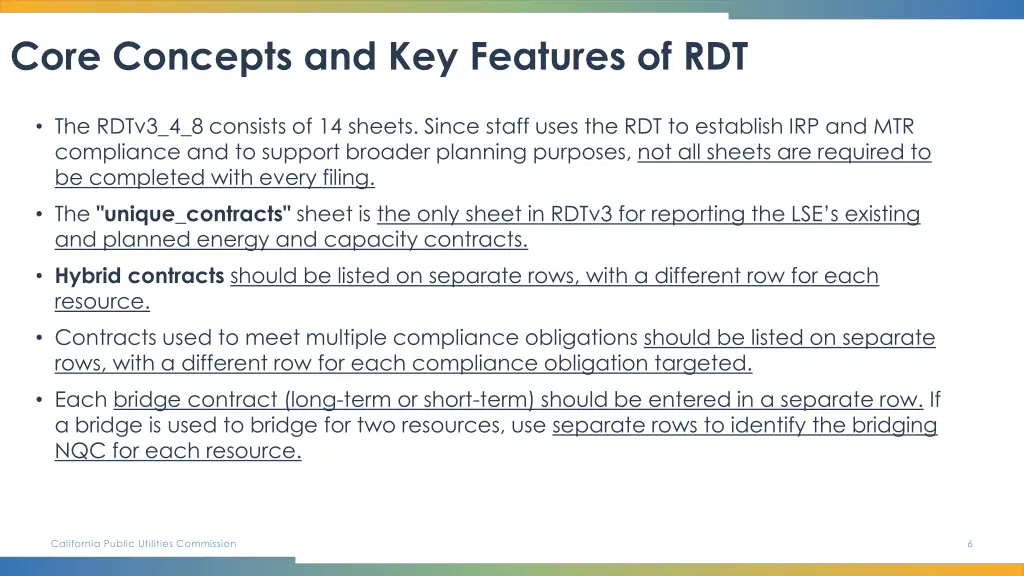 core concepts and key features of rdt