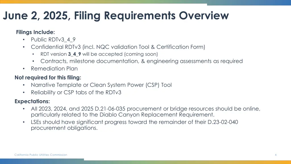 june 2 2025 filing requirements overview