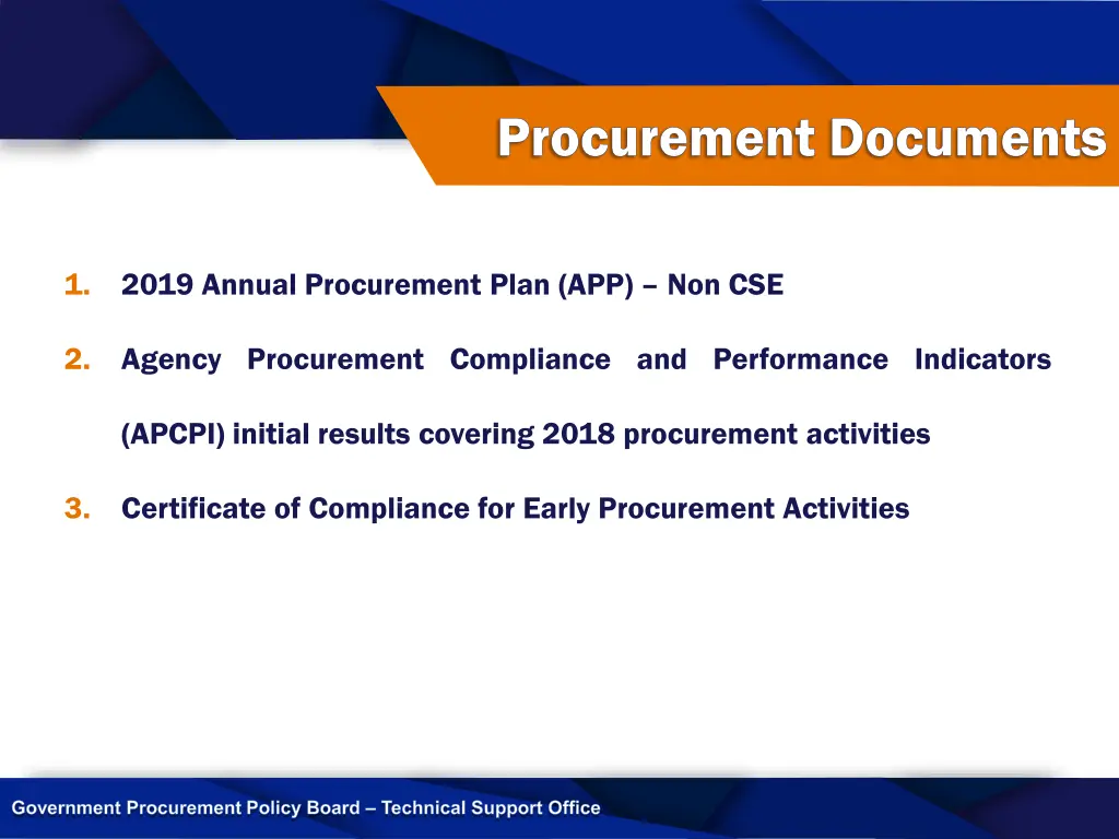 procurement documents procurement documents