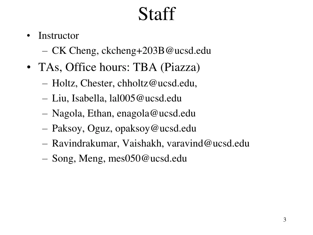 staff