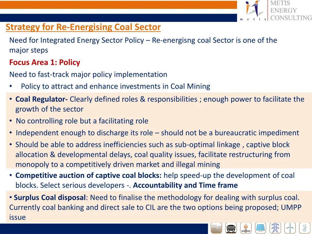 strategy for re energising coal sector need