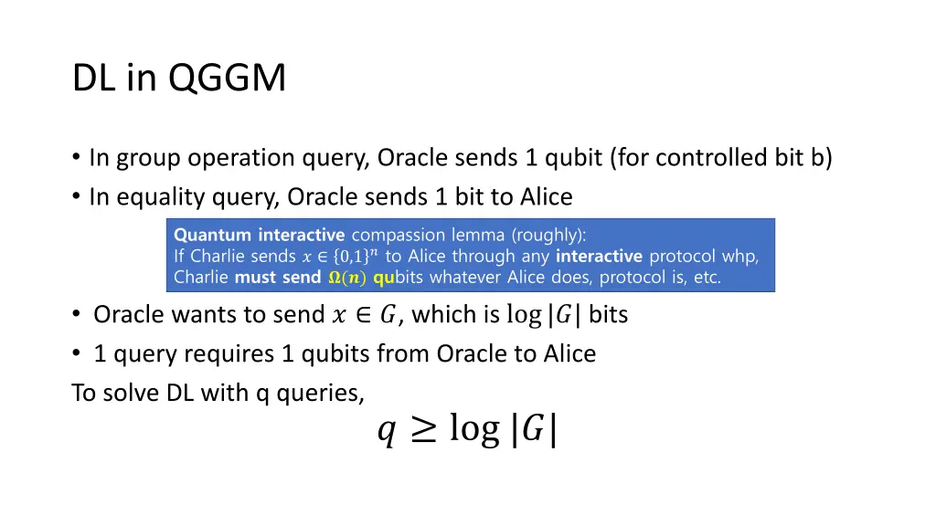 dl in qggm