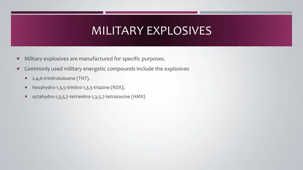 military explosives 1