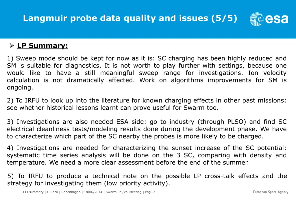 langmuir probe data quality and issues 5 5