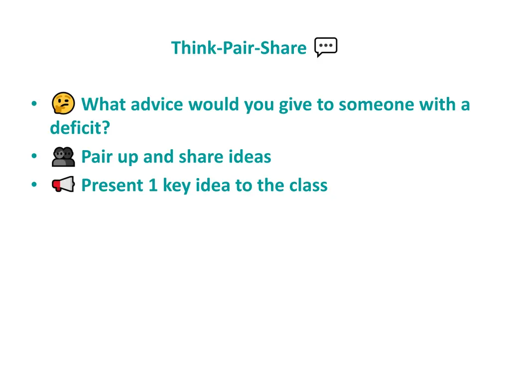 think pair share