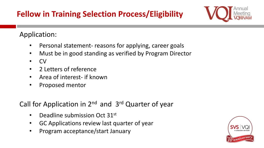 fellow in training selection process eligibility 1