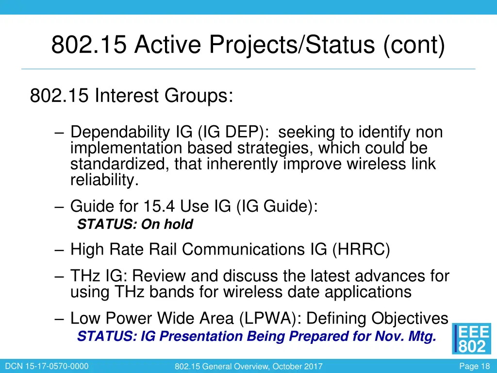 802 15 active projects status cont 6